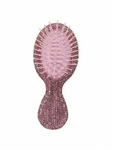 1pc Portable Luxury Rhinestone Mini Air Cushion Hair Brush, Scalp Massage Comb, Anti-Static Smooth Styling Brush, Makeup & Hairstyling Tool For Home And Travel - Multicolor - View 10