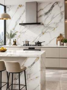 Three Meals, Four Seasons Cartoon Kitchen Oilproof Self-Adhesive Waterproof High-Temperature Resistant Decals, Stove Hood Cabinet Wall Desktop Stove Renovation Rental Apartment Remodeling Home Wipeable Decorative Protective Film - multicolor - View 2