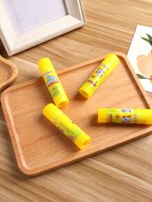 10pcs (9g) PVA Solid Glue Sticks, For Adhering Light Paper, Envelopes, Documents, Handmade Cards, Exam Papers, Notes, Scrapbooking, School & Office Supplies Back To School - yellow - View 8