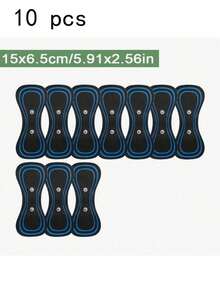 15 * 6.5cm、5 * 5cm、7.5x4.5cm 多種形狀與尺寸電極片，替換用黏性凝膠墊，按摩器配件 - 彩色 - 查看 17