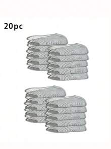 30PCS/Magic Cleaning Cloth Thickened Double -Sided Metal Steel Wire Rags Kitchen Dish Pot Washdishing Cloths Towel Clean Tools - Silver - View 15
