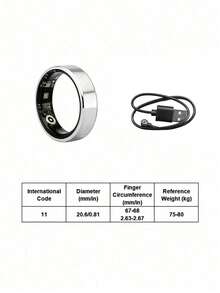 Teckwe R7/R1/TK18/TK16 Smart Ring15–20mAh Battery With Up To 5 Days Of Use. Multi-Mode Sports Tracking,Supports Gesture Photography, Call/Message Alerts. Health Monitoring: Sleep Tracking, Heart Rate, Blood Oxygen, Skin Temperature Detection. - Multicolor - View 21