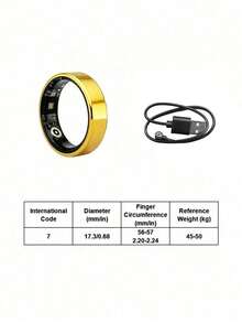Teckwe R7/R1/TK18/TK16 Smart Ring15–20mAh Battery With Up To 5 Days Of Use. Multi-Mode Sports Tracking,Supports Gesture Photography, Call/Message Alerts. Health Monitoring: Sleep Tracking, Heart Rate, Blood Oxygen, Skin Temperature Detection. - Multicolor - View 15