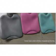 1pc Water Filling PVC Hot Water Bottle, Anti-Explosion With Cute Plush Cover - multicolor - View 10