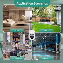 Indoor Wireless Security Camera, Intelligent High-Definition Security Camera, Intelligent WiFi IP Camera, Outdoor Camera, Wireless Network Camera, Full-Color Infrared Night Vision, 1MP, Built-In Hotspot, Loop Recording, - Multicolor - View 9