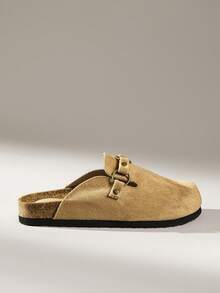 Solecia Vintage Comfortable Casual Half Slippers For Shopping And Vacation - Khaki - View 1