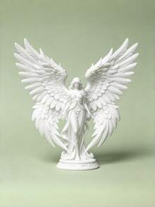 Guardian Angel Statue Figurine, Modern Minimalist Home Decor For Shelf, Tabletop & Mantel, Indoor & Outdoor Ornament, Creative Holiday Gift - multicolor - View 2