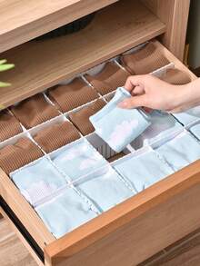 5/7/10Pcs Adjustable Drawer Organizer Boxes, Multi‑Purpose Drawer Dividers For Cosmetics Jewelry Underwear Socks Office Supplies, Dorm Storage - Multicolor - View 4