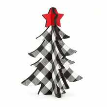 Muroi Mono DIY Interlocking Plaid Christmas Tree Ornament, Checkered Tabletop Holiday Decoration & Mini Festive Tree For Living Room, Bedroom, Office Desk, Fireplace, Christmas Party, Home Decor & Holiday Gift - multicolor - View 11