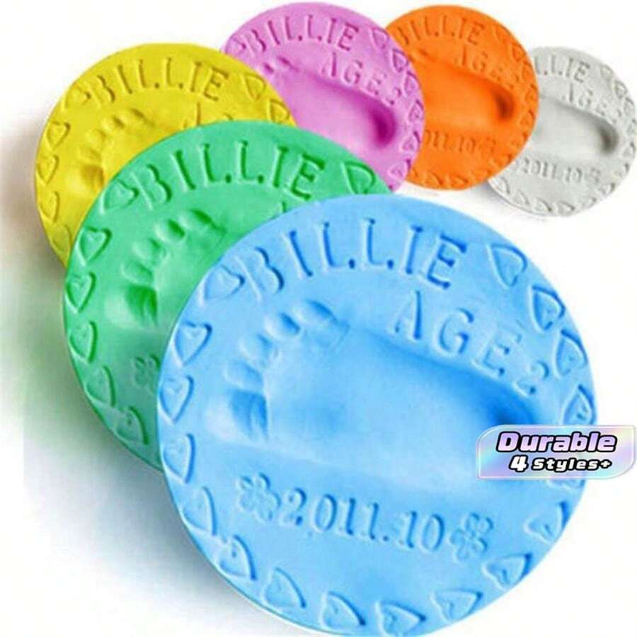 4pcs Pet Paw Print Keepsake Kit, DIY Pawprint Clay Mold Set, Clay Paw Impression Frame For Dog Cat Memorial Gift - 4 Pieces - View 1