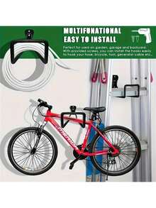 Heavy-Duty Garden Hose Holder - Rust-Resistant Wall Mount Storage Rack - Outdoor Garden And Garage Safety - Multicolor - View 7