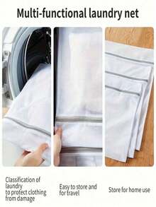5 Mesh Laundry Bags, Suitable For Delicate Clothes, Washing Machine Laundry Bag, Travel Storage Organizer Bag, Dedicated Wash Bag For Washing Machine, Anti-Deformation Clothing Wash Bag, Suitable For Underwear, Bras, Socks, Travel Storage Decor - Multicolor - View 8