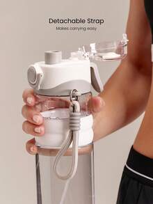 GLOWMODE 27oz  Tritan Cooling Spray Water Bottle With One-Touch Lid Gym Fitness Studio Work Travel Hiking Daily Active Casual - White - View 5
