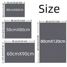 1件裝黑金髮型工具與歡迎信印花門墊，現代理髮店極簡風法蘭絨長方形地墊，印有金色剪刀、梳子、吹風機、髮夾等美髮設備圖案，防滑 - 1PC - 查看 10