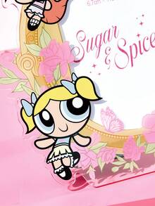 THE POWERPUFF GIRLS X SHEIN Cartoon Photo Frame Holder, Acrylic Photo Frame, Suitable For Photo Display, Gifts, Gift Ideas - Powerpuff Girls - View 2