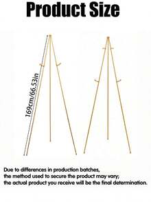 1 Piece Folding Tripod Display Stand, Adjustable Metal Gold Artistic Holder, Suitable For Wedding Banners, Stickers, Paintings, Advertising Displays For Ceremonies And Birthday Signage Decorations - Multicolor - View 7