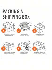 Hộp đóng gói gửi hàng 3 lớp siêu cứng (B Tile) dạng hộp, hộp carton chuyển phát nhanh, hộp chuyển phát nhanh - Màu vàng - Xem 6