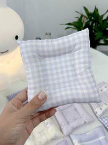 Joivida A Square Ins-Style Coaster With Simple Patterns Like Stripes And Plaid. Designed For Cream-Style Home Decor, It Offers Visual Pleasure And A Comfortable Touch For Urban Working Women And Teens - Multicolor - View 13