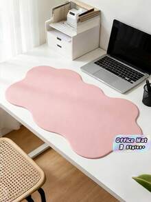 1pc Ultra Thin Large Desk Mat Cute Cloud Wave Edge Keyboard Mouse Pad Non Slip Office Gaming Home Protector Must Have Accessory - View 1