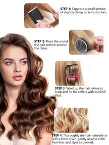 BestieMix 18/1 Set Of Hair Rollers And Clips- Suitable For Long/Medium/Short Hair And Bangs, Ideal For Girls And Women, Essential For Daily Home Styling - Multicolor - View 9