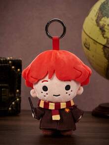 HARRY POTTER X POKOJA LAND 聯名 3D 毛絨吊飾鑰匙圈，可愛立體造型，經典設計，可掛在包包、鑰匙圈、書包等，適合青少年與成人等所有年齡層 - 紅色 - 查看 1