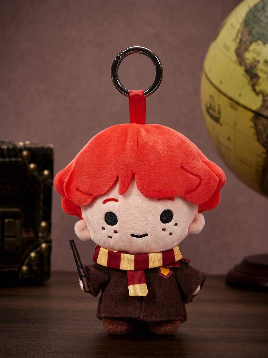 HARRY POTTER X POKOJA LAND 聯名 3D 毛絨吊飾鑰匙圈,可愛立體造型,經典設計,可掛在包包、鑰匙圈、書包等,適合青少年與成人等所有年齡層 - 紅色 - 查看 1