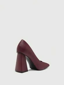 CUCCOO BIZCHIC New Pointed Toe Low Vamp Sexy Elegant High Heels For Women Spring Shoes Spring Break Easter For Christmas Spring Shoes Fall Shoes - Dark bean paste - View 9