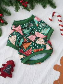 PETSIN 1 Pc Christmas Tree Printed Green Pet, Suitable For Cats And Dogs - Multicolor - View 7