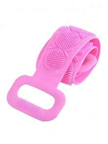 Silicone Body Exfoliating Brush Shower Brush Long Strap Handle Back Exfoliating Dirt Removal Bathroom Travel Essential Soft Gentle Deep Clean Massage Non Slip Quick Dry Portable One Piece - Multicolor - View 9