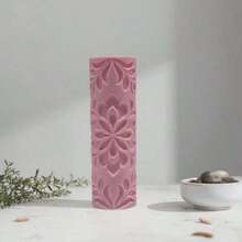Pink Damascus Pattern Clay Carving Cylinder - Hand Tool For Diy Pottery, Suitable For Polymer Clay, Ceramic Art, Sugar Paste, Cookie Dough, Soft Clay Carving, Ideal For Vintage Projects, Arabic And Classic Art, For Beginners And Professionals - Damask Pink - View 5