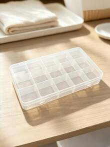 Storage Box 15 Grid Clear Plastic Organizer Case Multi-Purpose Sorting Container For Beads Jewelry Small Parts Diamond Painting Crafts DIY Art Supplies Sewing Accessories Home Office Dorm - Multicolor - View 3