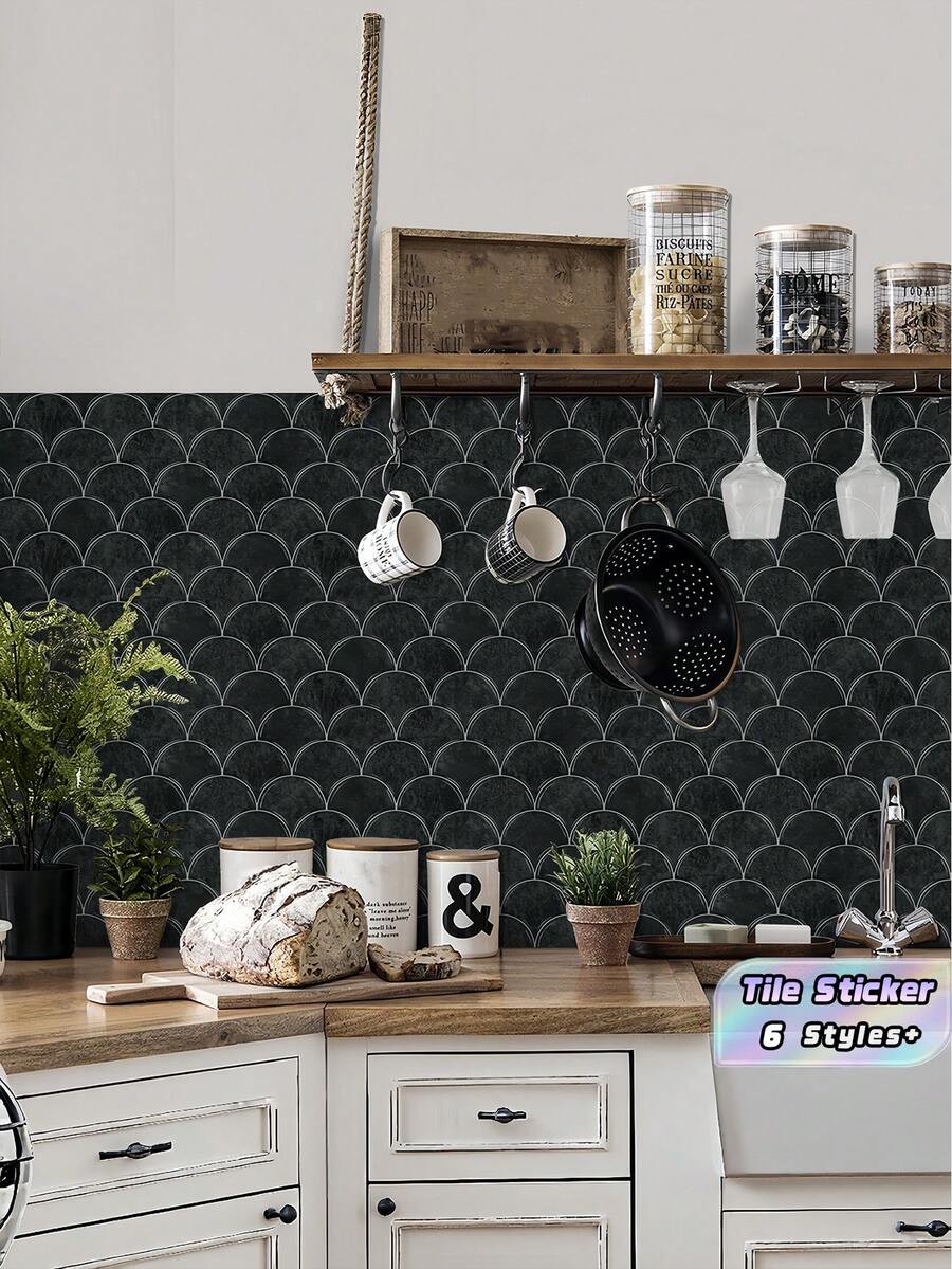 PVC Self Adhesive Wall Sticker Kitchen Oil Proof Waterproof Peel And Stick Wallpaper For Living Room Bedroom Wall Renovation Decor Easy Clean Removable DIY Home Decoration - one size fits all - View 1