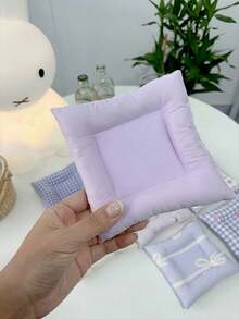Joivida A Square Ins-Style Coaster With Simple Patterns Like Stripes And Plaid. Designed For Cream-Style Home Decor, It Offers Visual Pleasure And A Comfortable Touch For Urban Working Women And Teens - Multicolor - View 9