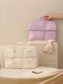 Hanging Travel Organizer 4-In-1 Compartment Bag Portable Packing Sorting Clothes Storage Divider For Suitcase Luggage Trip Vacation Business Travel Home Wardrobe Dormitory Essentials - View 2
