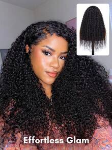 ALL READY WIG Kinky Curly Wear Go 免膠 13x4 前蕾絲真人髮假髮 18-26 吋 180% 密度 漂白髮結 預拔髮際線 明顯捲度 可調節綁帶 初學者友善 日常配戴 - SNatural - 查看 2