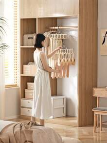 No Crease Hanger Rotating Hook Multi-Functional Camisole Scarf Belt Organizer Space-Saving Closet Storage Rack For Tank Top Bra Tie Pants Home Wardrobe Dormitory Laundry Room Essentials - View 2
