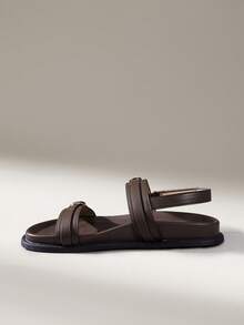 Solecia Sandal Datar Nyaman untuk Wanita - Warna coklat - View 4