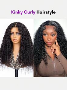 ALL READY WIG Kinky Curly Wear Go 免膠 13x4 前蕾絲真人髮假髮 18-26 吋 180% 密度 漂白髮結 預拔髮際線 明顯捲度 可調節綁帶 初學者友善 日常配戴 - SNatural - 查看 7