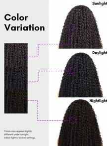 ALL READY WIG Kinky Curly Wear Go 免膠 13x4 前蕾絲真人髮假髮 18-26 吋 180% 密度 漂白髮結 預拔髮際線 明顯捲度 可調節綁帶 初學者友善 日常配戴 - SNatural - 查看 11