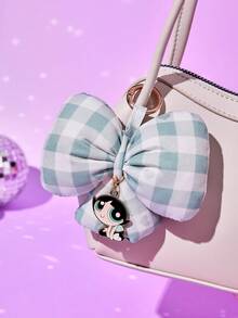 THE POWERPUFF GIRLS X Joivida 1 قطعة سلسلة مفاتيح بشكل فيونكة، مناسبة كهدية للأصدقاء - متعدد الألوان - مشاهدة 8