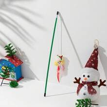 PETSIN 1 PC Christmas Cat Teaser With Small Decoration Cat Toy - Multicolor - View 12