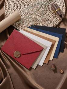 20pcs Linen Envelope & Letter Paper Set - Vintage Chinese Style Kraft Specialty Paper, Invitation Card, Postcard, Wax Seal Envelope, Retro Stationery Gift - A - View 2