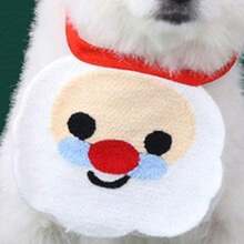PETSIN 1 PC Christmas Reindeer Santa Pattern Pet Drool Towel - Multicolor - View 12