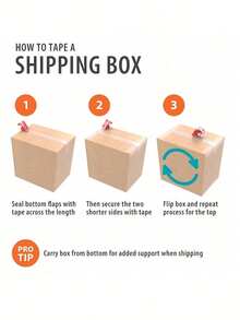 Hộp đóng gói gửi hàng 3 lớp siêu cứng (B Tile) dạng hộp, hộp carton chuyển phát nhanh, hộp chuyển phát nhanh - Màu vàng - Xem 3