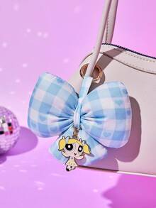 THE POWERPUFF GIRLS X Joivida 1 قطعة سلسلة مفاتيح بشكل فيونكة، مناسبة كهدية للأصدقاء - متعدد الألوان - مشاهدة 12