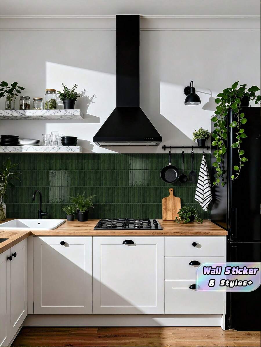 Gel Epoxy Wall Sticker Kitchen Oil Proof Splash Guard Self Adhesive Waterproof Tile Decal For Bathroom Kitchen Wall Renovation Easy Clean Peel And Stick Home Decor - one size fits all - View 1