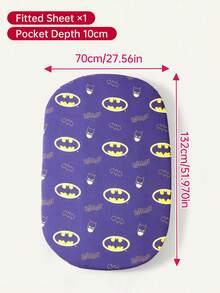 BATMAN X Cozy Pixies 1 Cartoon Printed Baby Mattress, Soft And Breathable, Machine Washable. Fully Enclosed High Elastic Elastic Band, Not Easy To Shift And Slip, Printed - Batman - View 8