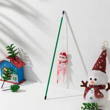 PETSIN 1 PC Christmas Cat Teaser With Small Decoration Cat Toy - Multicolor - View 13