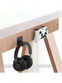 Wall-Mounted Headphone Holder With Innovative Design And Easy Installation - Modern Design Without Drilling, Suitable For Games And Office, With A Practical Hook - Multicolor - View 4