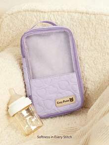 Cozy Pixies 1-Piece Purple Baby Diaper Storage Bag, Used For Diaper And Clothing Storage, Can Be Put Into The Mommy Bag For Travel. - Mauve Purple - View 2